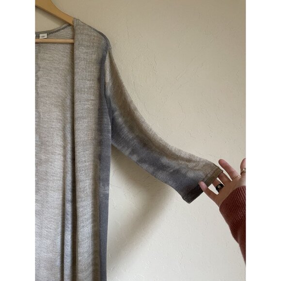 CATO Size Large Tan Ombre Open Cardigan Sweater - Picture 6 of 9